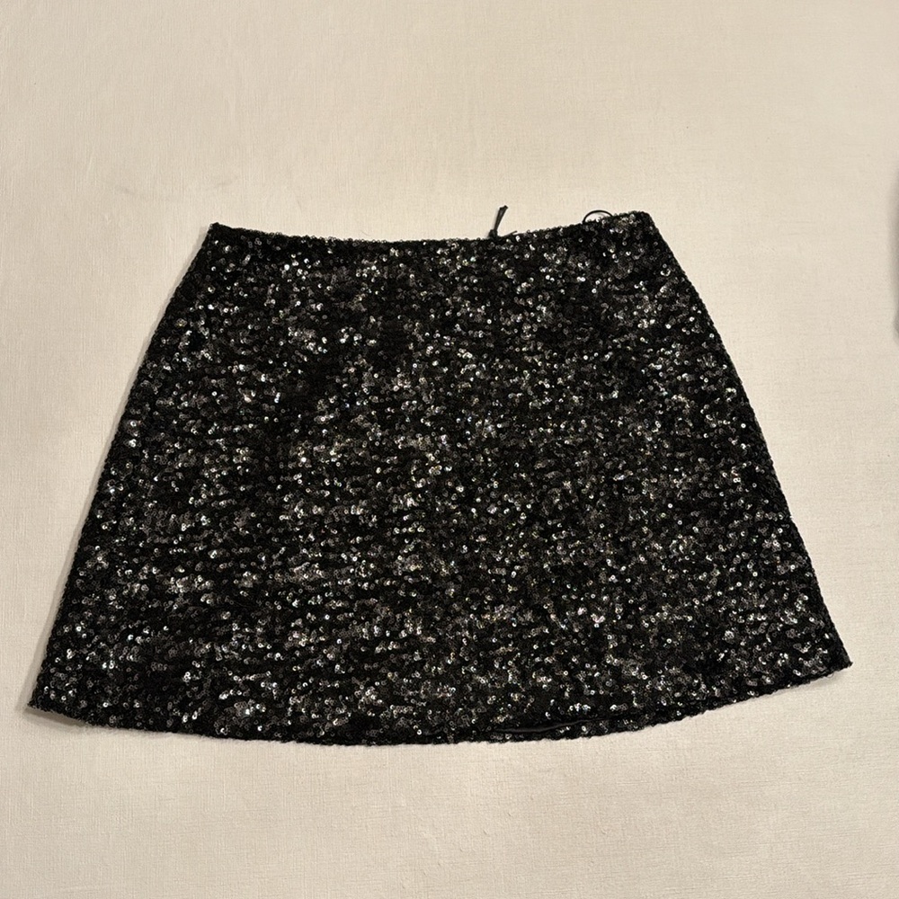 NWT In The Mood For Love Naisha Sequined Mesh Mini Skirt - Picture 5 of 7